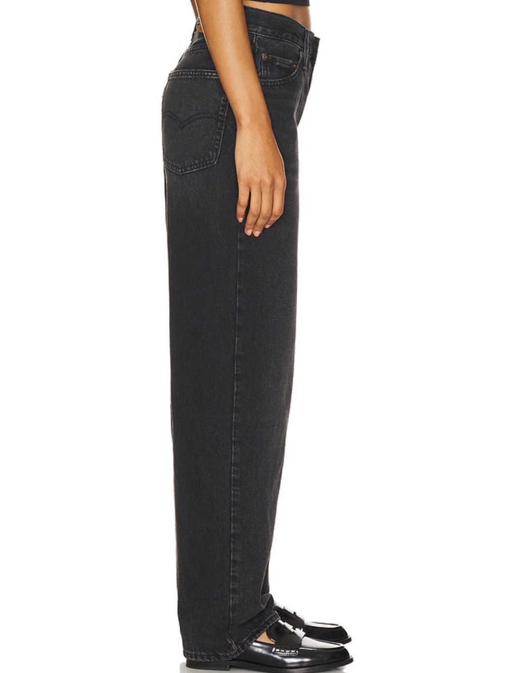 LEVI’S Dad Baggy Jeans in Black Wash size 26 90’s - Picture 2 of 12